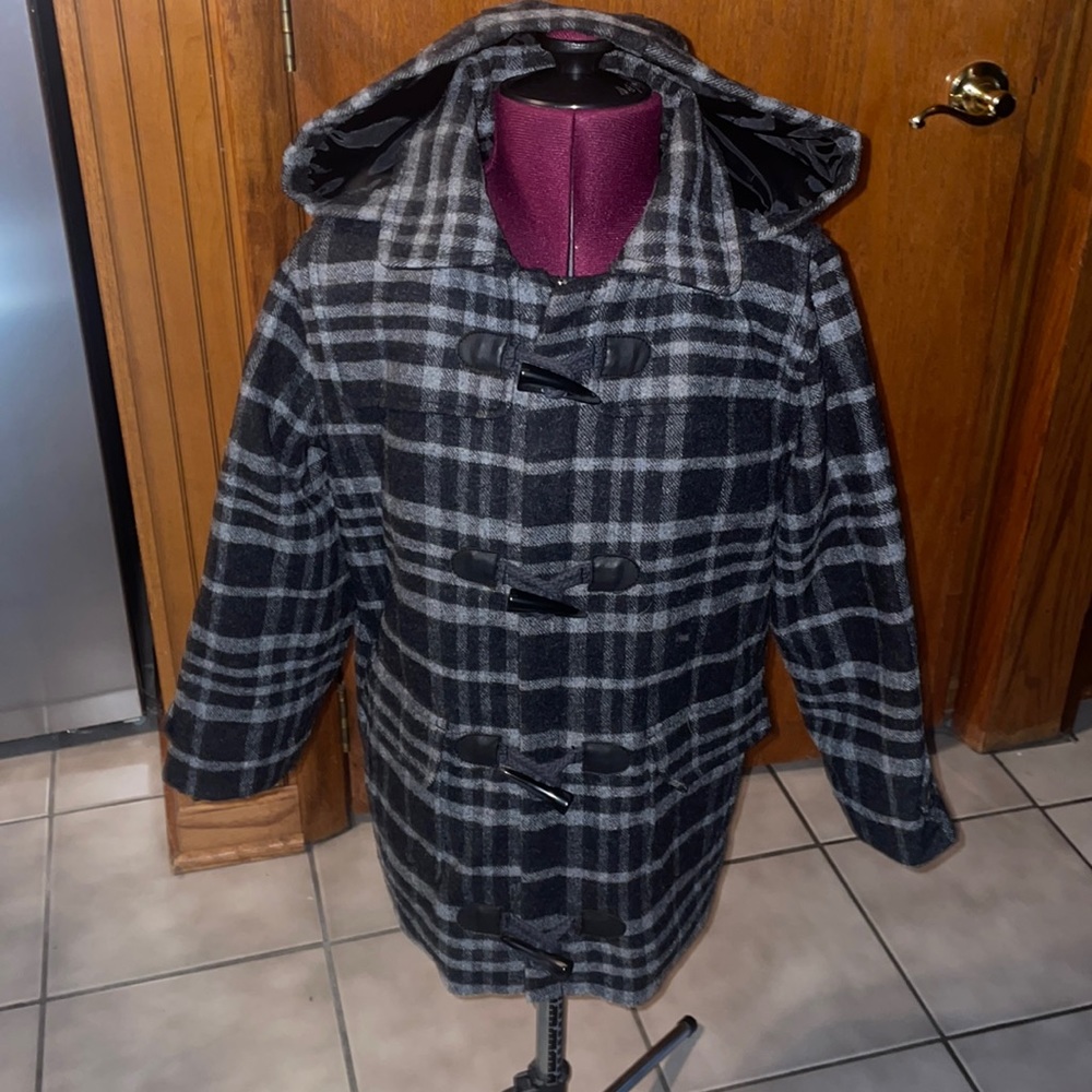 Janie and Jack Boys Plaid jacket coat sz 4-5